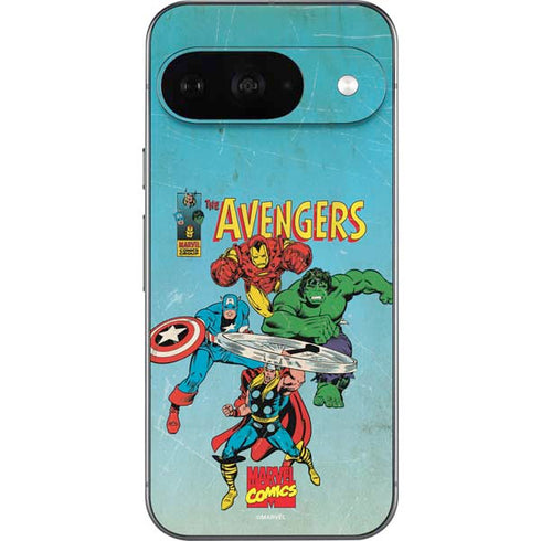 Marvel Classic Comics The Avengers Google Pixel 9 Skin